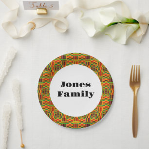 Colorful Kente Family Reunion Paper Bord