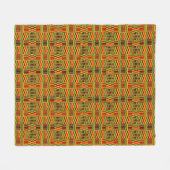 Colorful Kente Fleece Deken (Voorkant (Horizontaal))