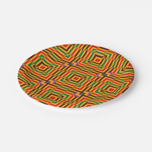 Colorful Kente Paper Bord (Gekanteld)