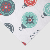 Colorful kerstballen Ornament Pattern Tissuepapier (Detail)