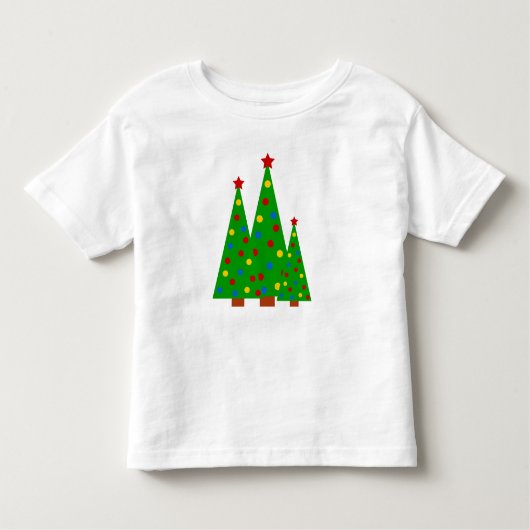 Colorful kerstboom Merry-kerstKind Kinder Shirts (Voorkant)