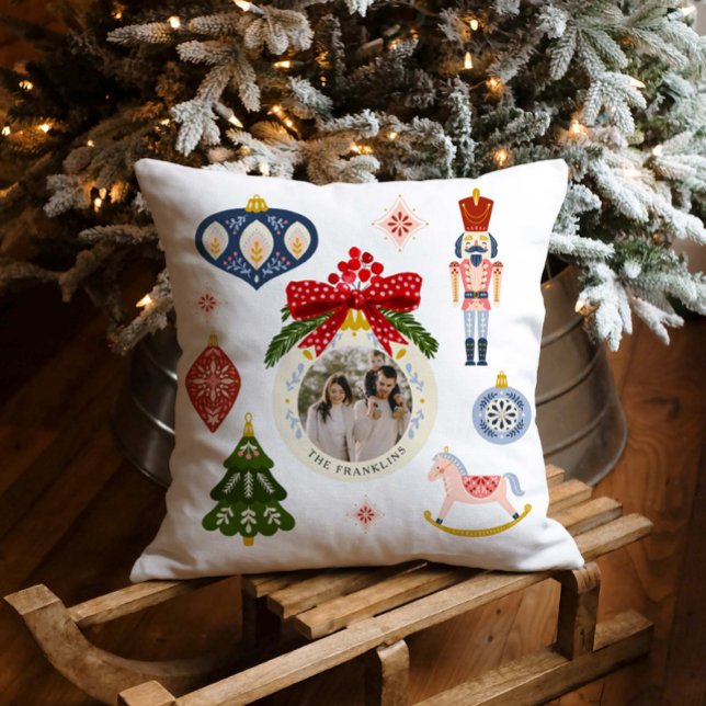 Colorful Kerstfotodecorative Pillow Kussen (Creator heeft geüpload)