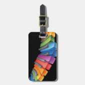 Colorful Keyboard Cool Music Bagagelabel (Voorkant verticaal)