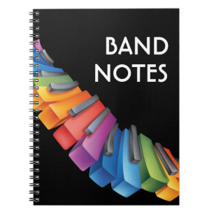 Colorful Keyboard Cool Music Notitieboek