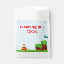 colorful kids video game birthday party Favor Bags Bedankzakje