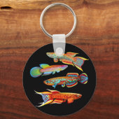 Colorful Killifish Sleutelhanger (Voorkant)