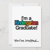 Colorful Kinder Afstuderen Kindergarten Afstuderen Kaart (Voorkant)