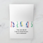 Colorful Kindergarten Afstuderen Kaart (Binnen)