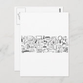 Colorful Kitchen Pattern Briefkaart (Voorkant / Achterkant)