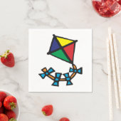 Colorful Kite Servet (Insitu)