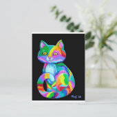 Colorful Kitten Briefkaart (Staand voorkant)