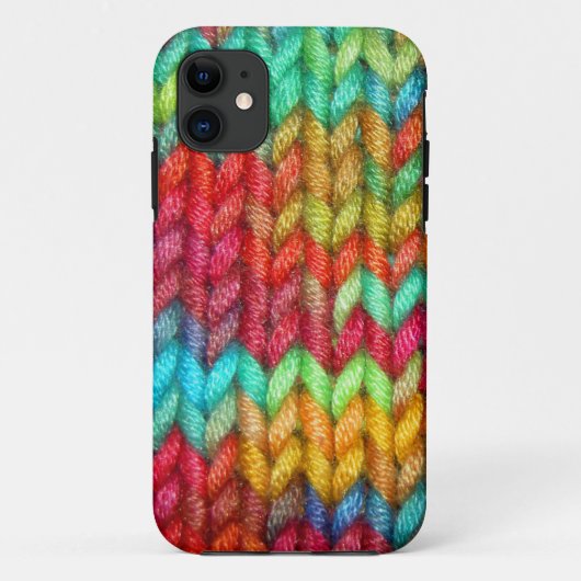 Colorful Knitters Yarn Hoesje-Mate iPhone Case (Achterkant)