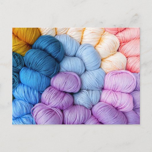 Colorful Knitting Yarn Balls Briefkaart (Voorkant)