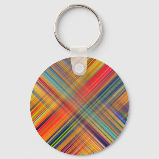 Colorful Kriss Kross Pattern Pset Sleutelhanger (Voorkant)