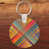 Colorful Kriss Kross Pattern Pset Sleutelhanger (Voorkant)