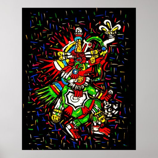 Colorful Kukulcan Poster (Voorkant)