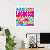 Colorful Lacrosse Poster (Thuiskantoor)