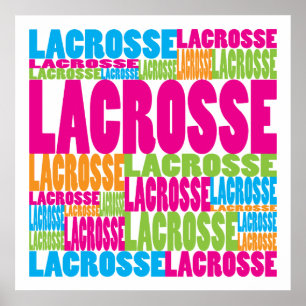 Colorful Lacrosse Poster