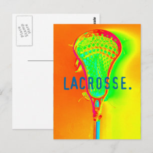 Colorful Lacrosse Stick Foto Art Briefkaart