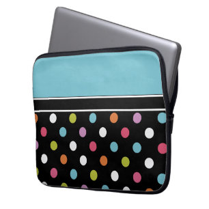 Colorful Laptop Hoesje Polka Dots Sleeve