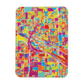 Colorful Las Vegas, Nevada Map Magneet (Verticaal)