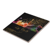 Colorful Las Vegas Skyline Tegeltje (Zijkant)