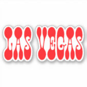 Colorful Las Vegas Sticker (Voorkant)
