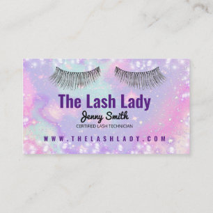 Colorful Lash Tech Visitekaartje