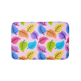 Colorful Leaf Pattern Badmat