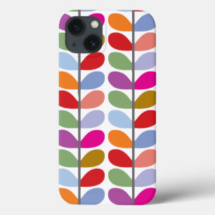 Colorful Leaf Pattern iPhone 13 Hoesje