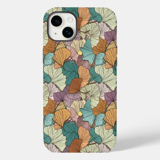 Colorful Leaf Pattern Case-Mate iPhone Case (Achterkant)