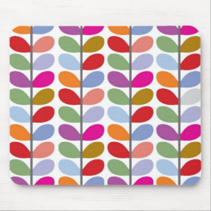 Colorful Leaf Pattern Muismat