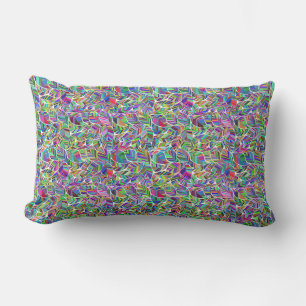 Colorful Leaf Pattern Reversible Boho Sierkussen Kussen