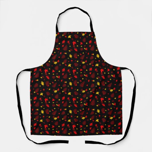 Colorful Leaf Pattern Schort (Voorkant)