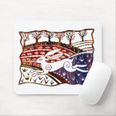 Colorful Leaping Hare Muismat (Met muis)