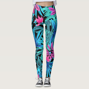 Colorful Leaves Art-Leggings Leggings