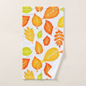 Colorful Leaves Pattern Bad Handdoek (Handdoek)