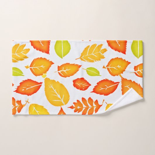 Colorful Leaves Pattern Bad Handdoek (Handdoek)