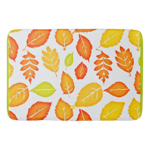 Colorful Leaves Pattern Badmat