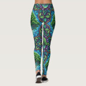Colorful leggings featuring a vibrant, nature (Achterkant)