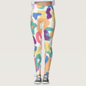 Colorful Leopard Pattern Leggings (Voorkant)