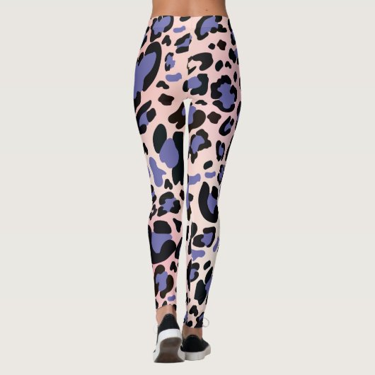 Colorful Leopard Pattern Leggings (Achterkant)
