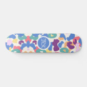 Colorful Leopard Pattern Skateboard (Horizontaal)