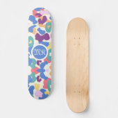 Colorful Leopard Pattern Skateboard (Voorkant)