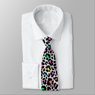 Colorful Leopard Pattern Stropdas