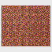 Colorful Leopard Print  Wrapping Paper Cadeaupapier (Vlak)