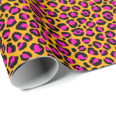 Colorful Leopard Print  Wrapping Paper Cadeaupapier (Rol Hoek)