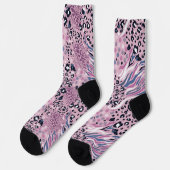 Colorful Leopard Skin Pattern Socks Sokken (Links)