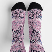 Colorful Leopard Skin Pattern Socks Sokken (Top)