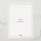 Colorful Letters 4 Foto Prettige feestdagen Gold (Achterkant)